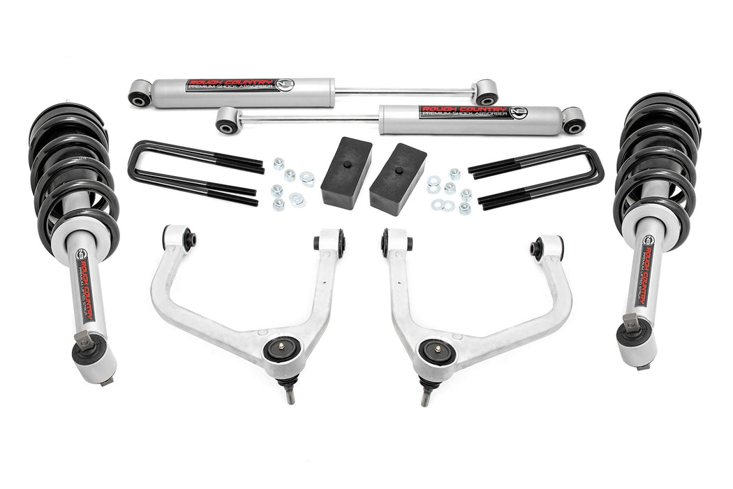 Rough Country 3.5 Inch Lift Kit - N3 Struts | GMC Sierra 1500 2WD/4WD (2019-2025 &amp; Classic)