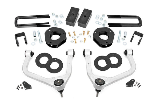 Rough Country 3.5 Inch Lift Kit, Adaptive Ride Control, Chevy/GMC Sierra 1500 (2019-2024)/Silverado 1500 (2019-2024)