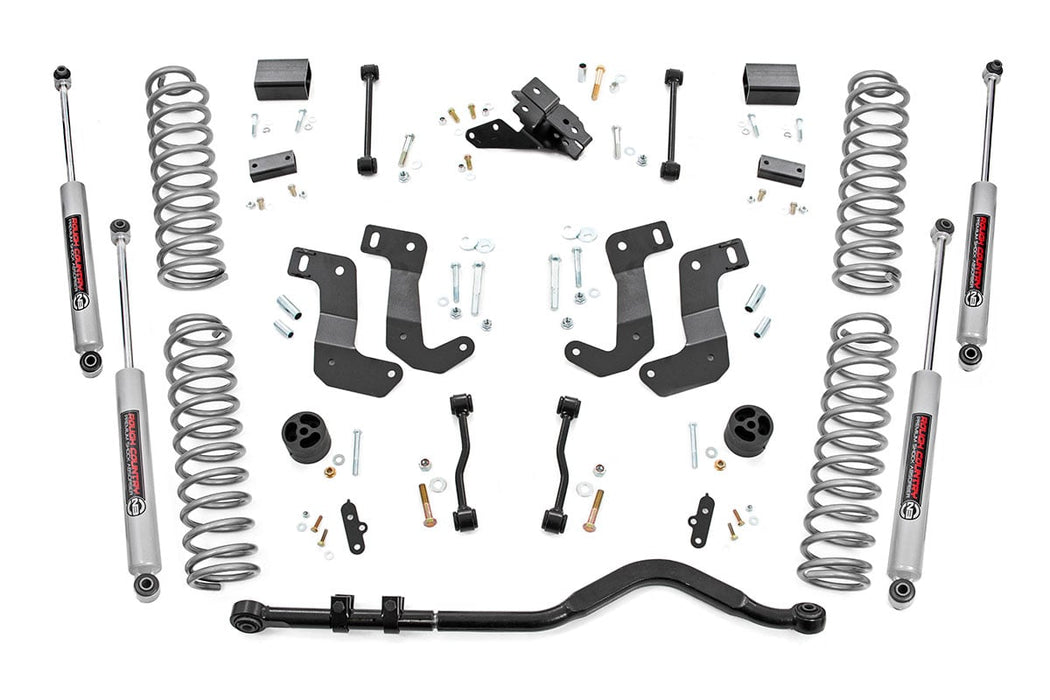 Rough Country 3.5 Inch Lift Kit - C/A Drop - 4-Door - EcoDiesel | Jeep Wrangler Unlimited JL 4WD (20-23)
