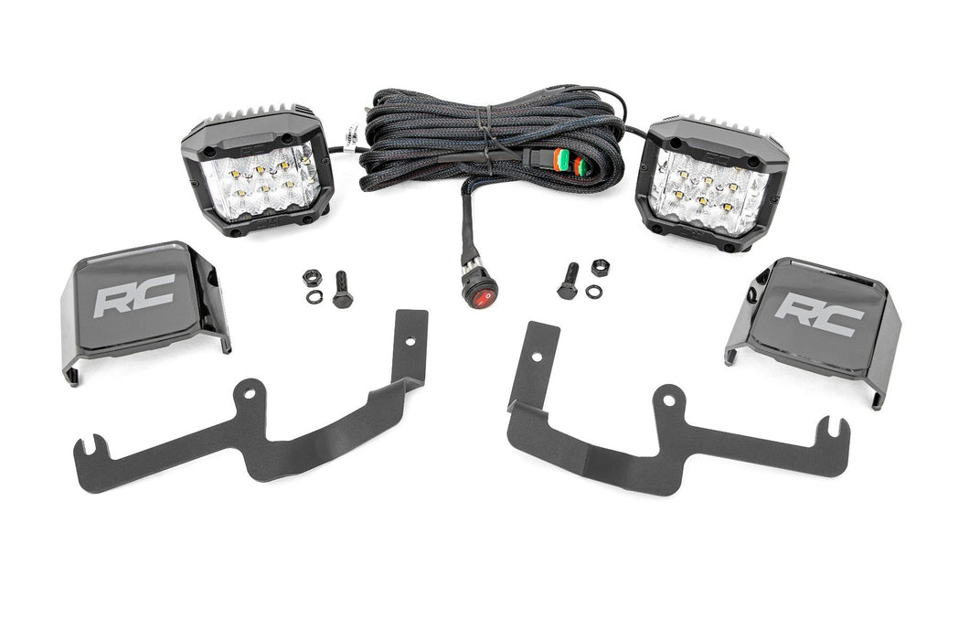 LED Light Kit - Ditch Mount - 3 inch OSRAM - Wide - Chevy Silverado 1500 (19-24)
