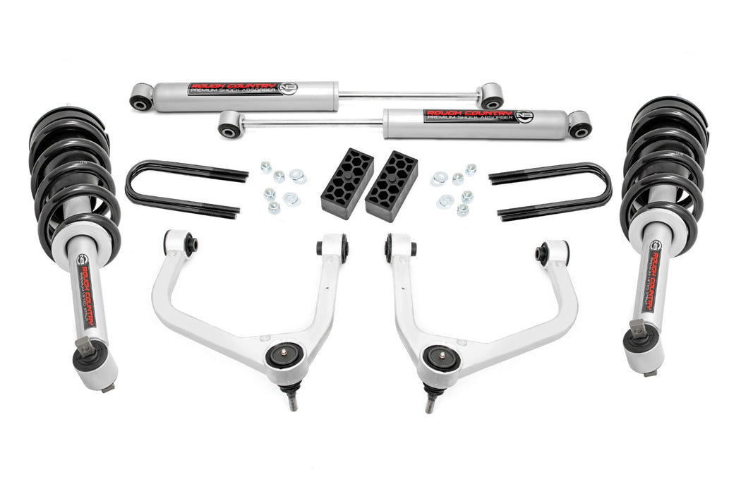 Rough Country 3.5 Inch Lift Kit - N3 Struts - Rear Mono Leaf | Chevy Silverado 1500 (2025)