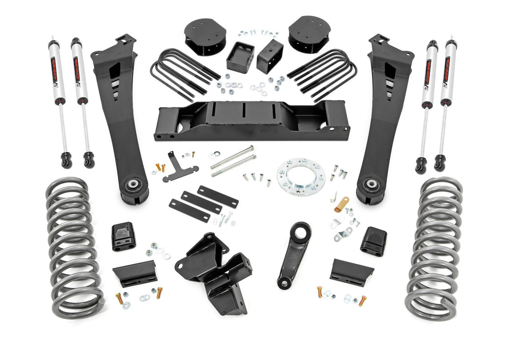 Rough Country 5 Inch Lift Kit, Diesel, AISIN, V2, Ram 3500 4WD (2019-2024)
