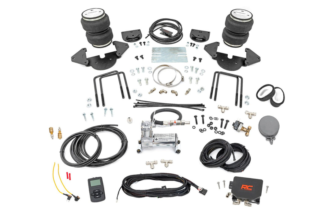 Rough Country Air Spring Kit w/compressor - Stock Height - Wireless Controller, Chevy/GMC 1500 (19-25