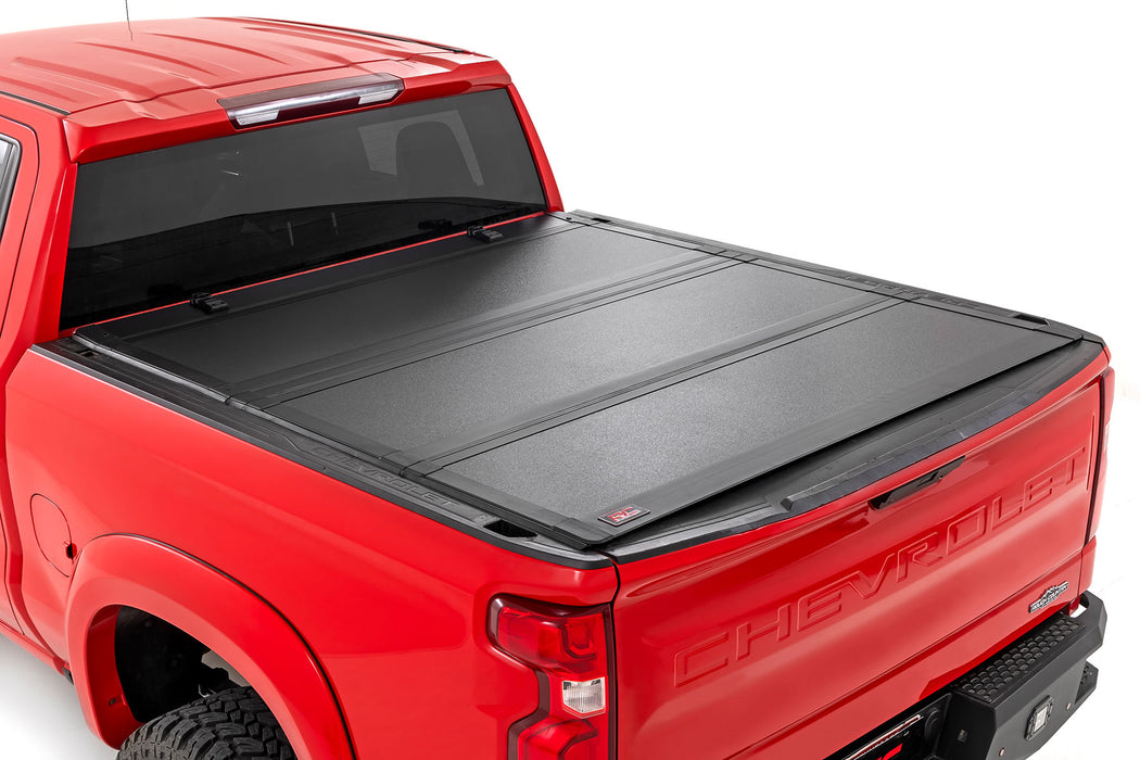 Hard Tri-Fold Flip Up Bed Cover - 6'7 inch Bed - Chevy/GMC 1500 (19-24)