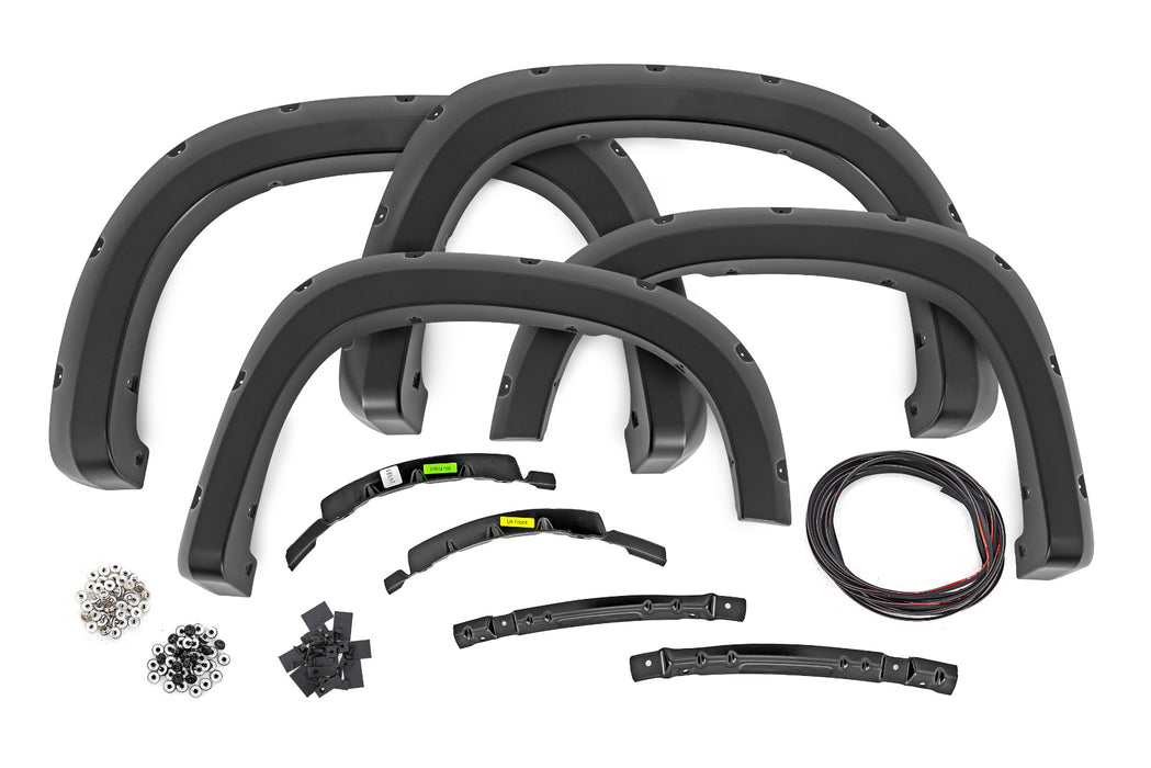 Rough Country Pocket Fender Flares - GNO Slate Gray | Chevy Silverado 1500 2WD/4WD (22-25)
