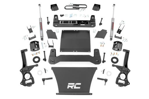 Rough Country 6 Inch Lift Kit, Mono Leaf Rear, N3, GMC Sierra 1500 2WD/4WD (2019-2024)