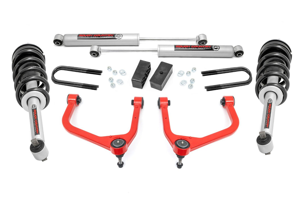 3.5 Inch Lift Kit - Mono Leaf Rear - N3 Struts - GMC Sierra 1500 (19-24)