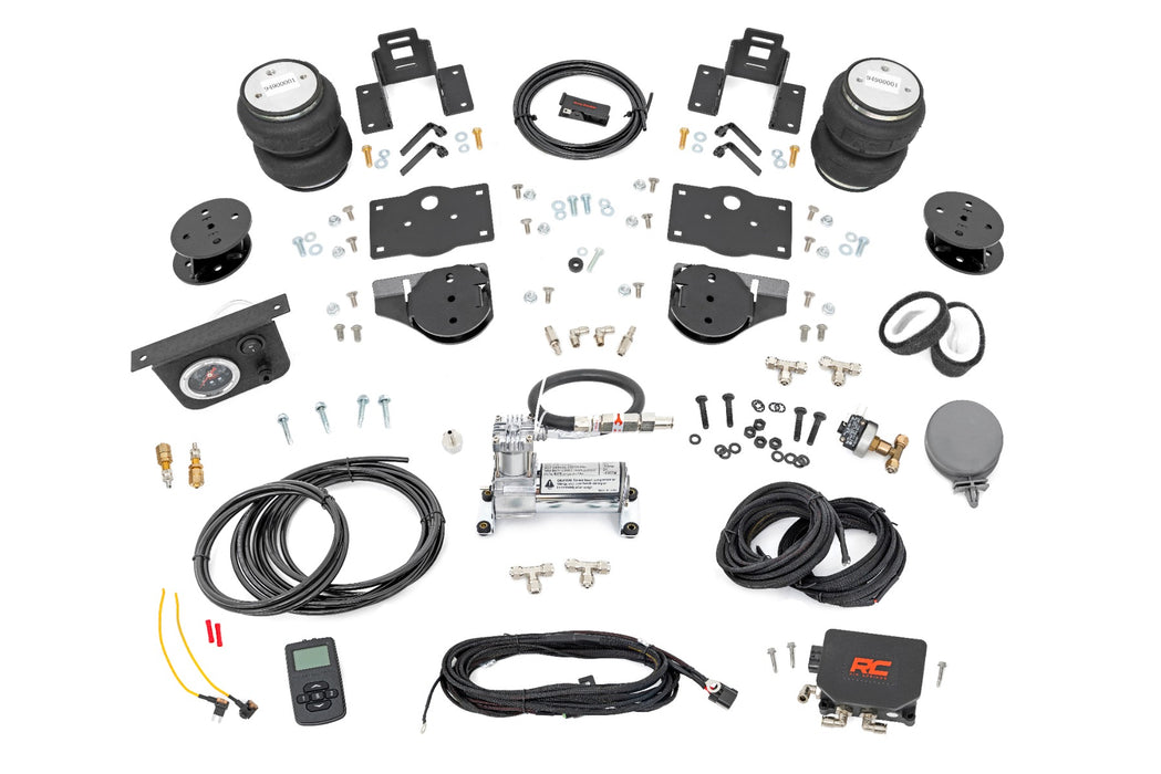 Rough Country Air Spring Kit w/compressor - Wireless Controller - 4 Inch Lift Kit | Ram 1500 (19-25)