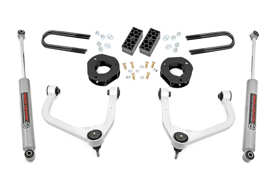 Rough Country 3.5 Inch Lift Kit - Rear Mono Leaf | Chevy Silverado 1500 2WD/4WD (2022-2024)