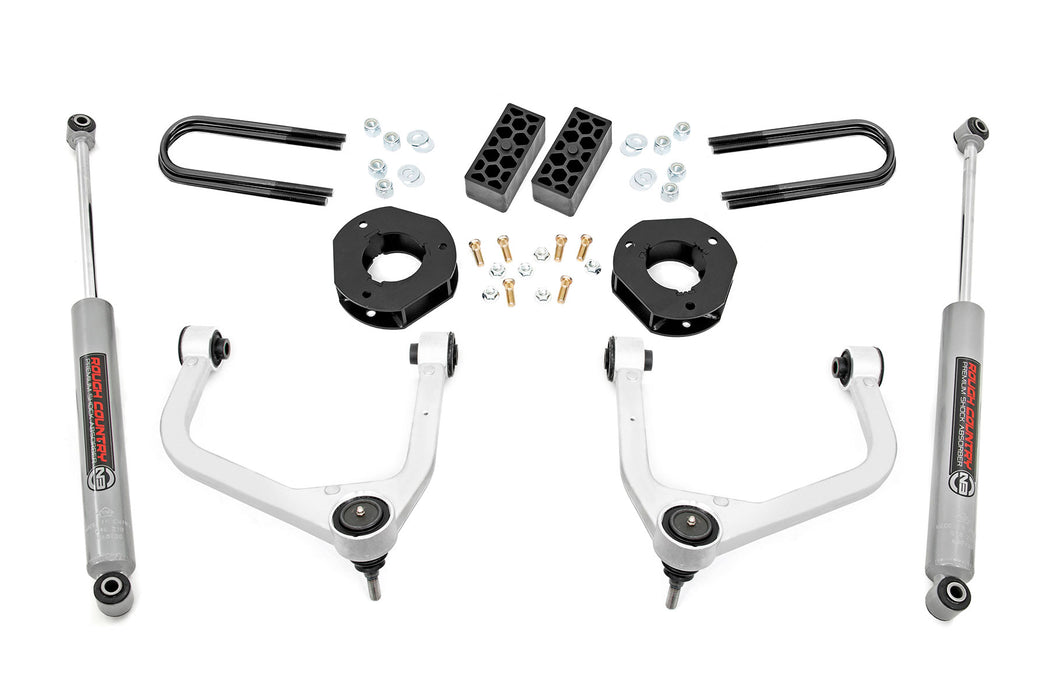 Rough Country 3.5 Inch Lift Kit - Rear Mono Leaf | Chevy Silverado 1500 2WD/4WD (2025)