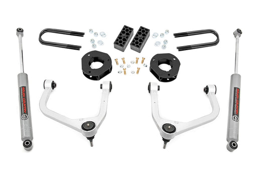 Rough Country 3.5 Inch Lift Kit, Rear Mono Leaf, Chevy Silverado 1500 2WD/4WD (2022-2024)