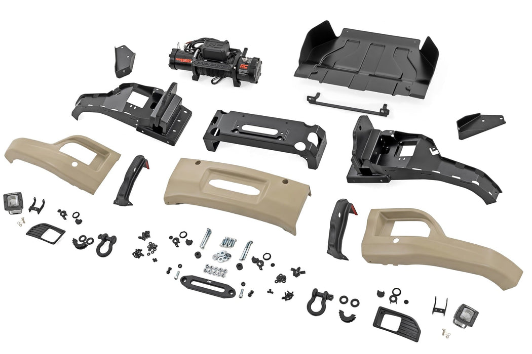 Rough Country Front FXS Bumper, 12000S, GTL Sand Dune, Chevy Silverado 1500 (2023-2026), view 5