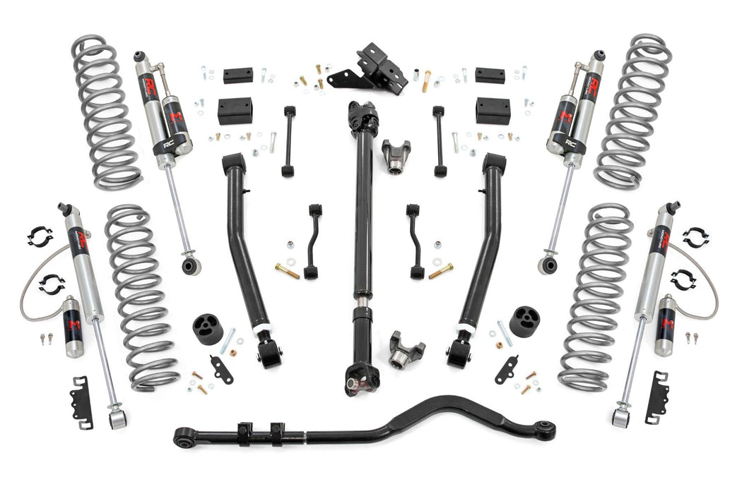 Rough Country 3.5 Inch Lift Kit - Adj LCA - FR D/S - M1R | Jeep Wrangler JL Rubicon 4WD (18-23)