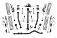 Rough Country 3.5 Inch Lift Kit, Adj Lower, FR D/S, M1R, Jeep Wrangler Unlimited 4WD (2018-2023)