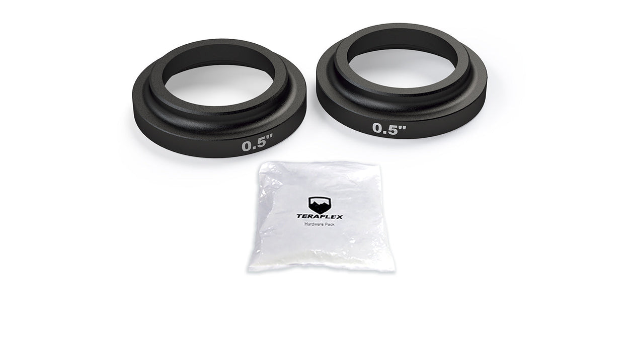 TeraFlex 0.5 Inch Bump Stop Strike Pad Shim Kit Rear Upper, Jeep Wrangler JK / Gladiator JT (2007-2025)