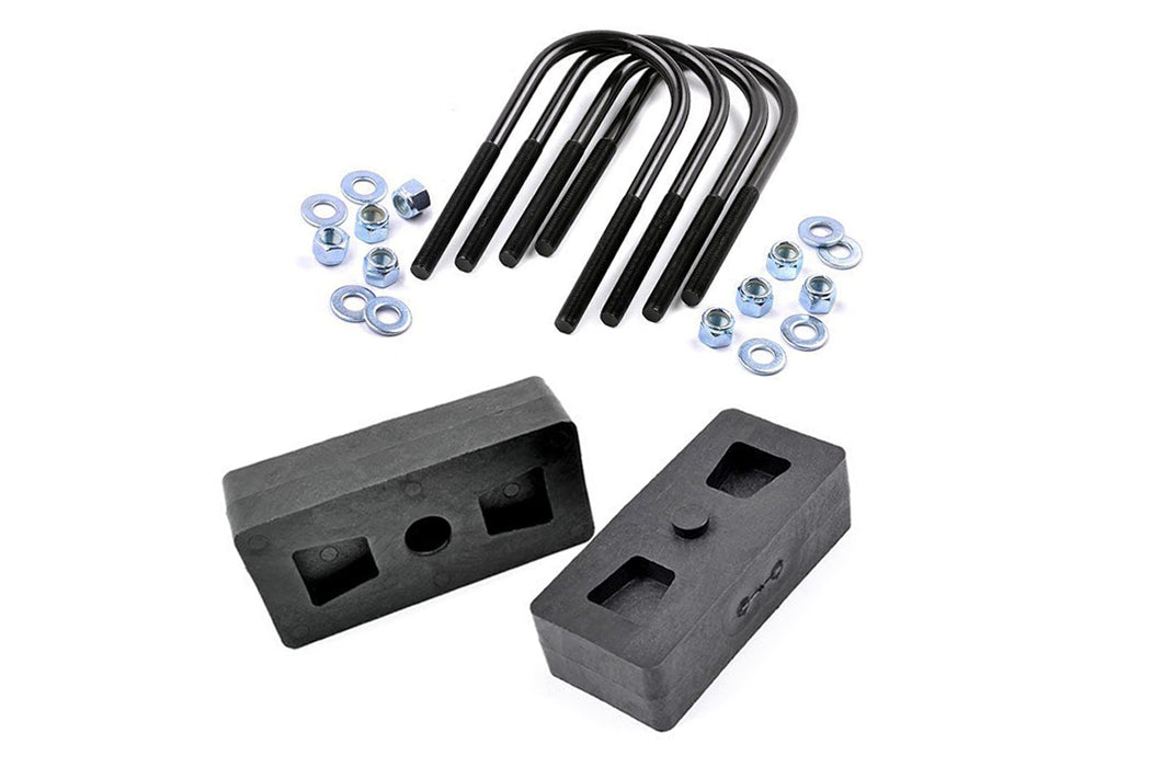 Rough Country 1 Inch Block &amp; U-Bolt Kit | Ford F-150 2WD/4WD (1997-2003)
