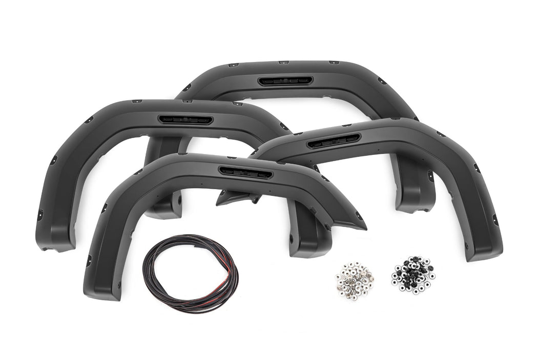 Rough Country Pocket Fender Flares - G42 Coastal Dune | GMC Sierra 2500 HD/Sierra 3500 HD (20-26)