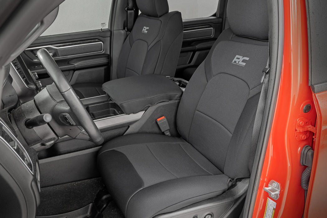 Rough Country Seat Covers -Bucket Seats - FR &amp; RR | Ram 1500 2WD/4WD (2019-2025)