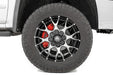 Rough Country Caliper Covers, Front and Rear, Red, Chevy/GMC 1500 (2014-2018 & Classic), view 3