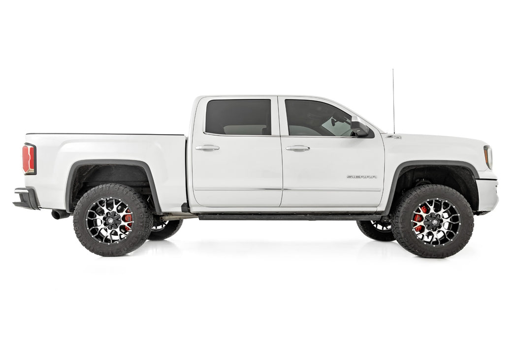 Rough Country Caliper Covers, Front and Rear, Red, Chevy/GMC 1500 (2014-2018 & Classic), view 4