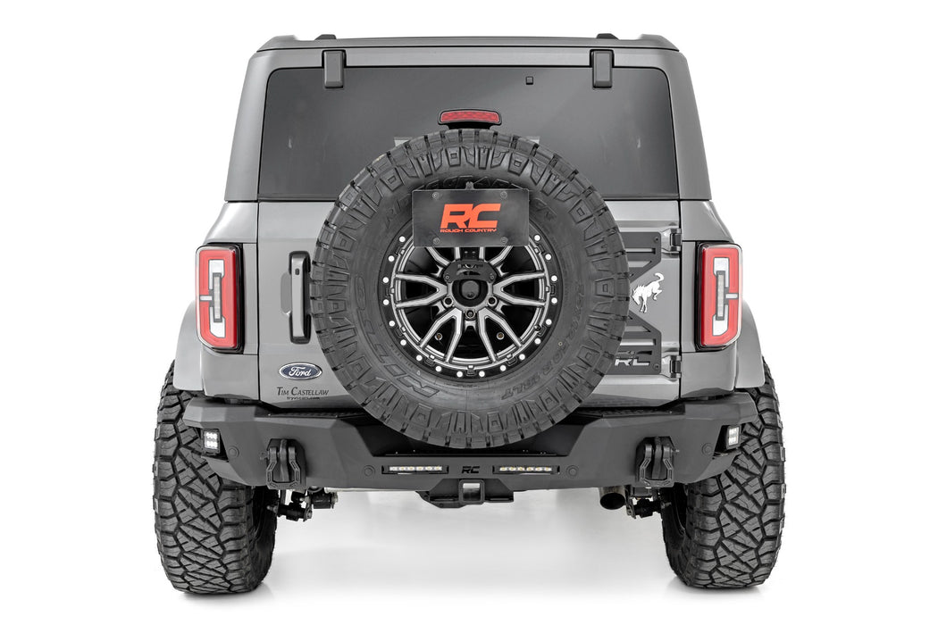 Rough Country Rear Bumper - Black Series LED - 6" Pair - Slim Line | - Ford Bronco (21-25)