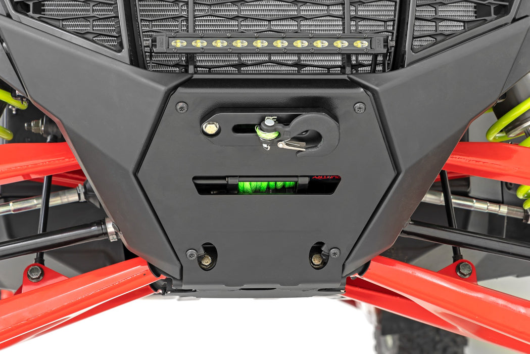 Rough Country LED Light - Winch Mount - RS6500S - 10" Black Slimline | Polaris RZR Pro R