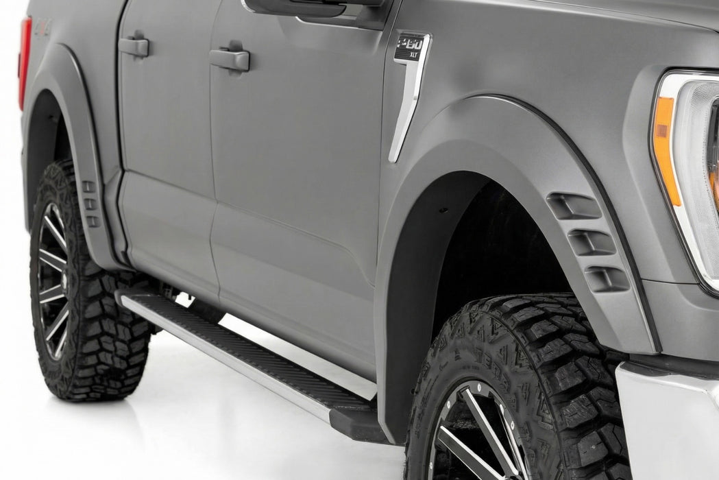 Rough Country Fender Flares, SF1, T9 Marsh Gray, Ford F-150 2WD/4WD (2021-2026), view 4