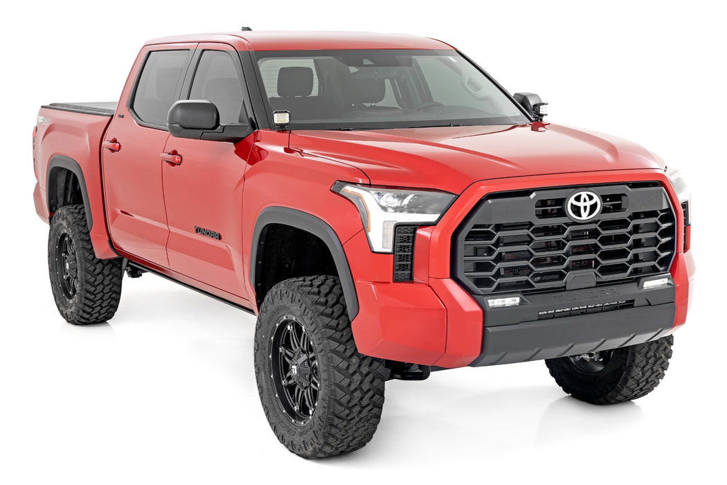 Rough Country LED Light Kit, Ditch Mount, 2" Black Pair, Flood, Toyota Tundra (2022-2025), view 3