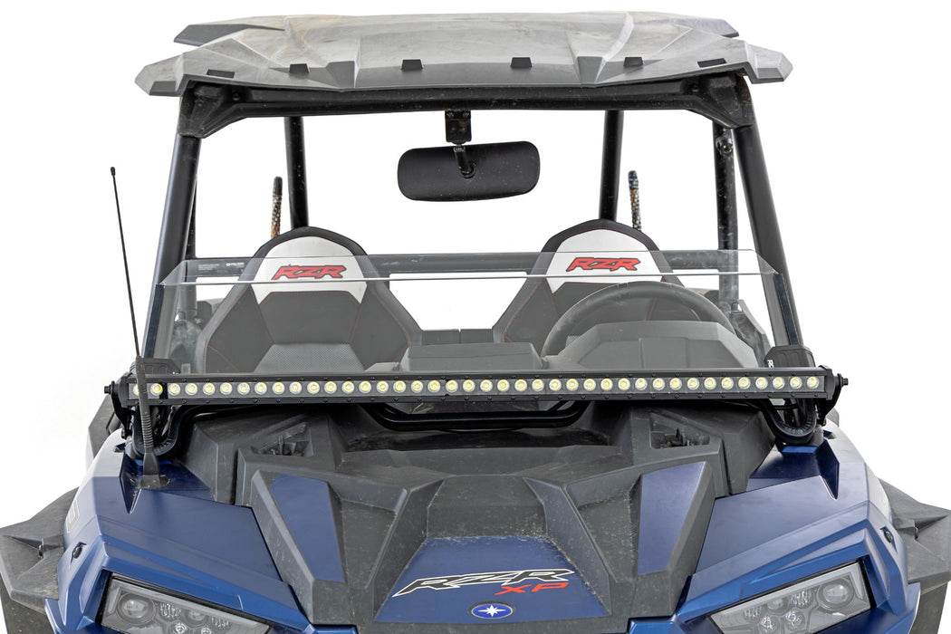 Rough Country LED Light Kit - Front Mount - 40" Black Single Row | Polaris RZR XP 1000
