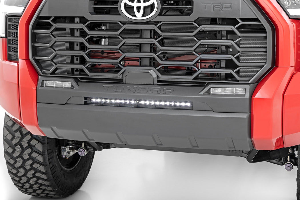 LED Light Kit - Bumper Mount - 20 inch Black Slim Line - Toyota Tundra (22-24)