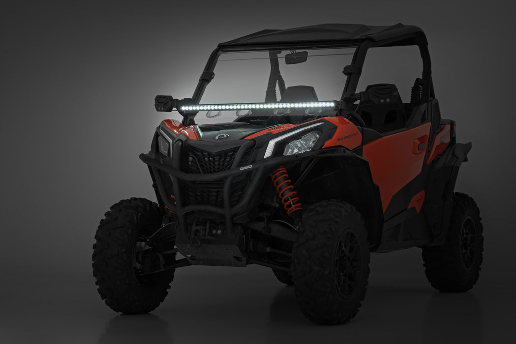 Rough Country LED Light Kit, Front Mount, 40" Black-Series Single Row, Can-Am Maverick Sport 1000R, view 5