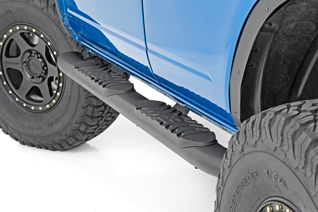 Oval Nerf Step - 4-Door - Black - Ford Bronco 4WD (2021-2024)