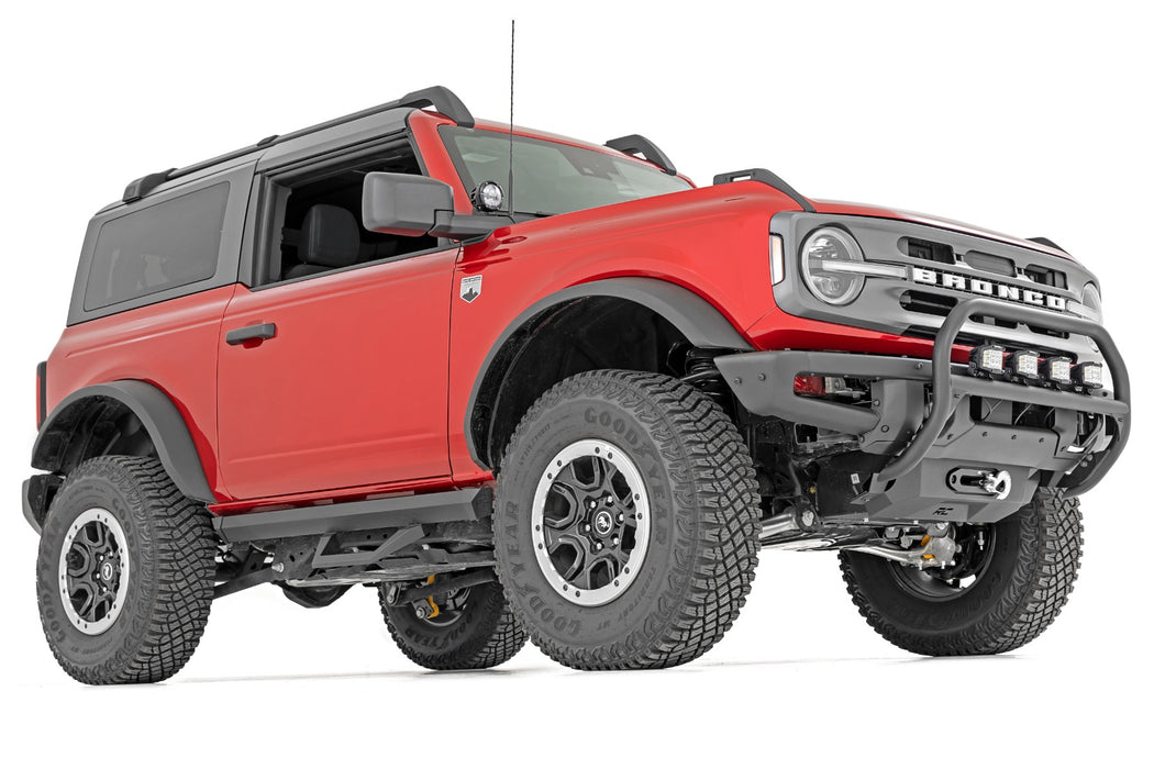 Rough Country SRX2 Adjustable Aluminum Step | Ford Bronco (2 Door) 4WD (2021-2025)