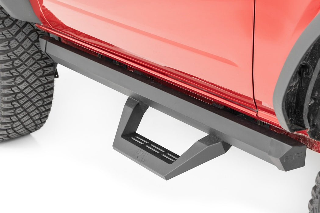 Rough Country SRX2 Adjustable Aluminum Step | Ford Bronco (2 Door) 4WD (2021-2025)