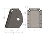 2 Inch Wide 1/2 Hole