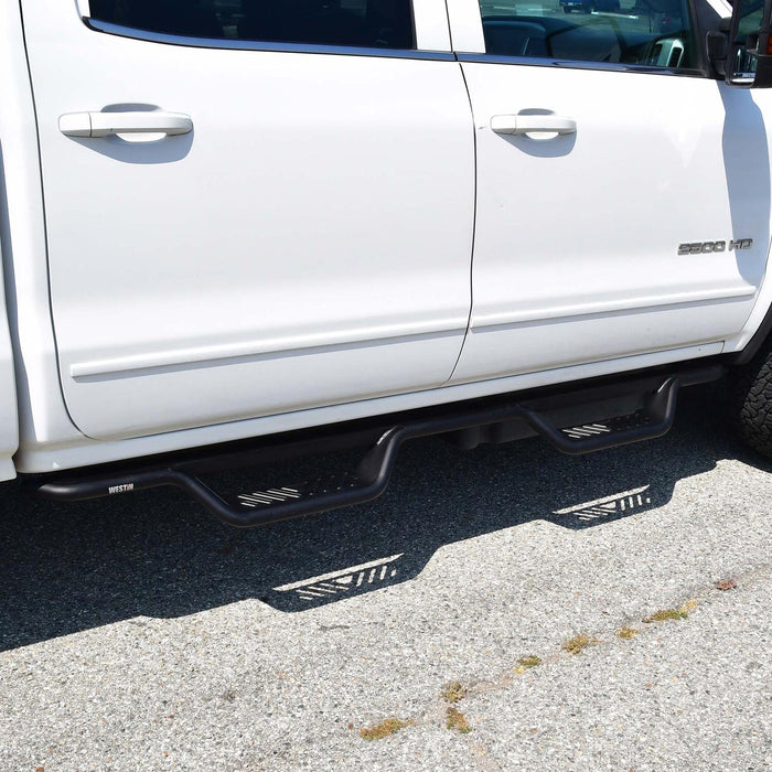 Westin Outlaw Drop Nerf Step Bars | Textured Black | P/N 20-11955, view 9