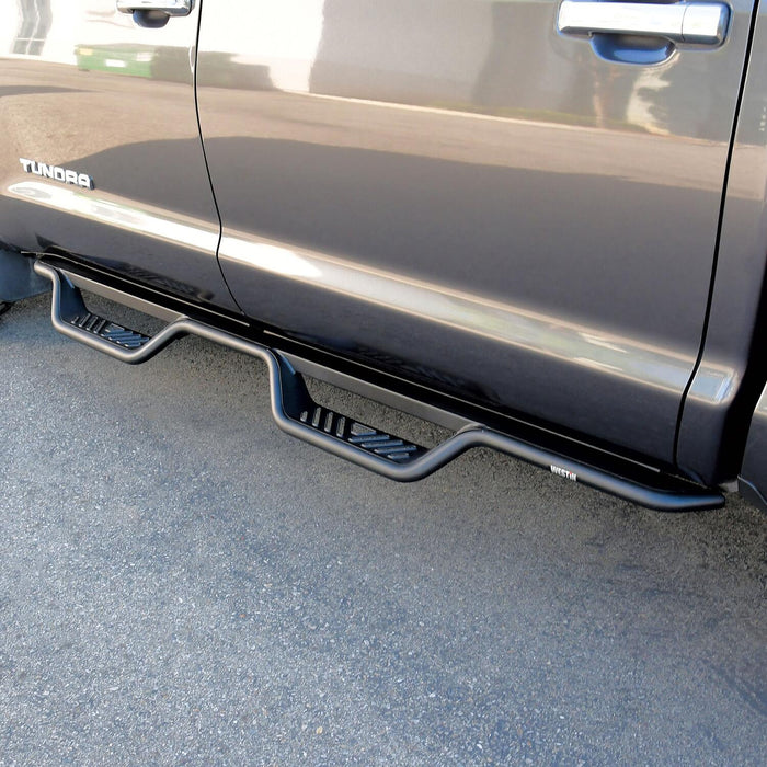 Westin Outlaw Drop Nerf Step Bars | Textured Black | Toyota Tundra (2007-2021) | P/N 20-13255, view 9