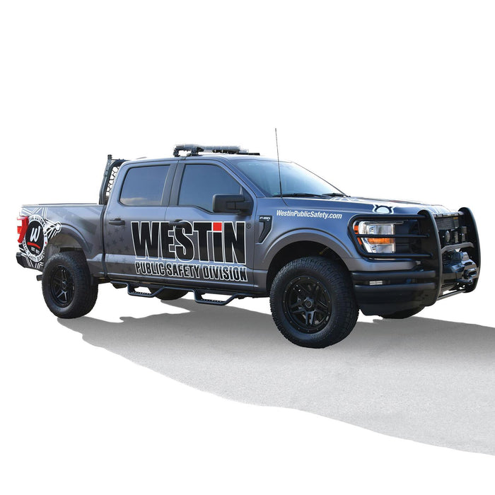 Westin Outlaw Drop Nerf Step Bars | Textured Black | P/N 20-13945, view 7