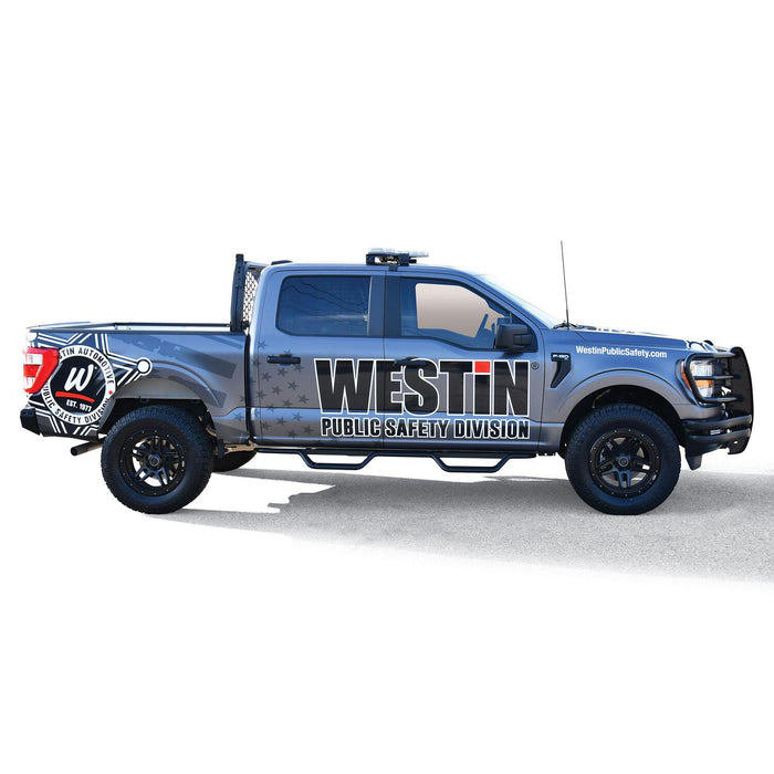 Westin Outlaw Drop Nerf Step Bars | Textured Black | P/N 20-13945, view 8