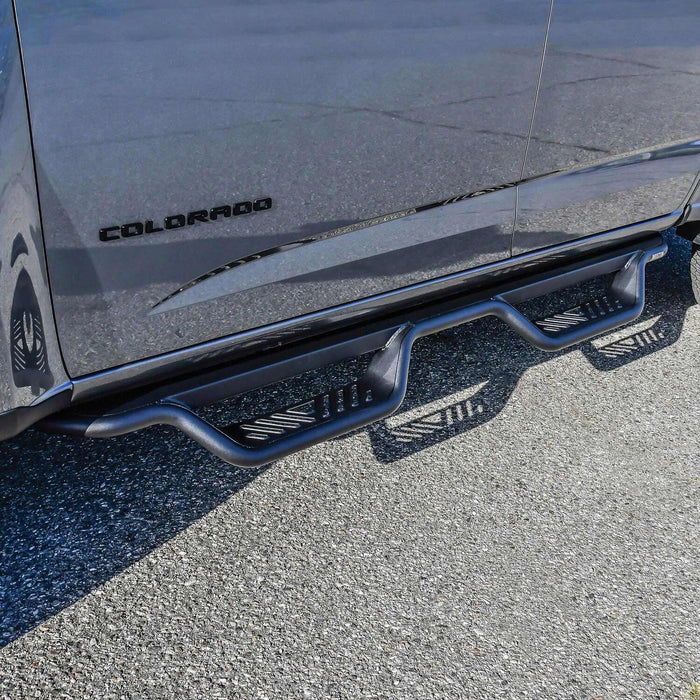 Westin Outlaw Drop Nerf Step Bars | Textured Black | Chevy Colorado (2015-2026)/GMC Canyon (2015-2026) | P/N 20-14015, view 7