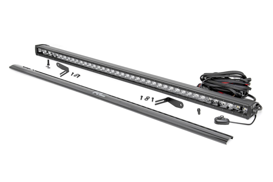 Rough Country LED Light Kit - 30 Inch Curved - Rear Bracket - Black Series | Polaris RZR Turbo S4