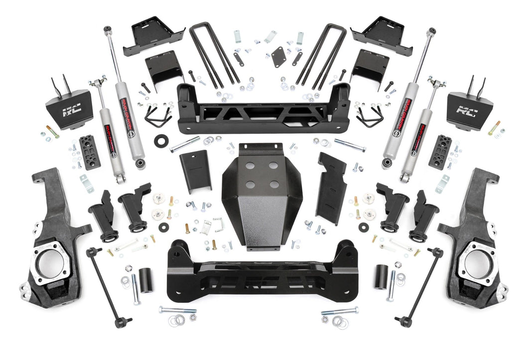 Rough Country 7 Inch Lift Kit - Torsion Drop - w/ Overloads | Chevy/GMC 2500HD/3500HD (20-25)