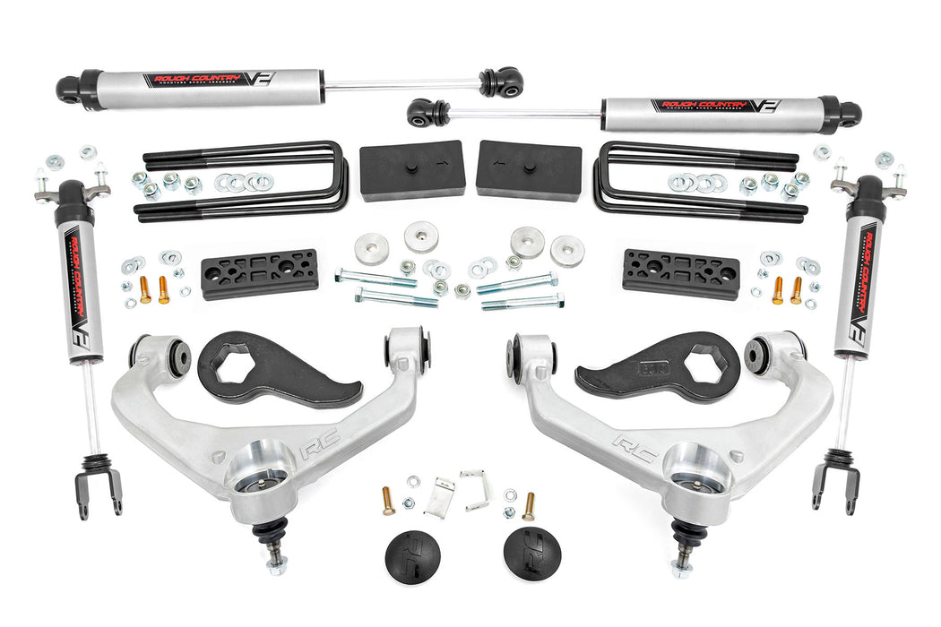 Rough Country 3 Inch Lift Kit - UCAs - V2 - w/ Overloads | Chevy/GMC 2500HD/3500HD (20-25)