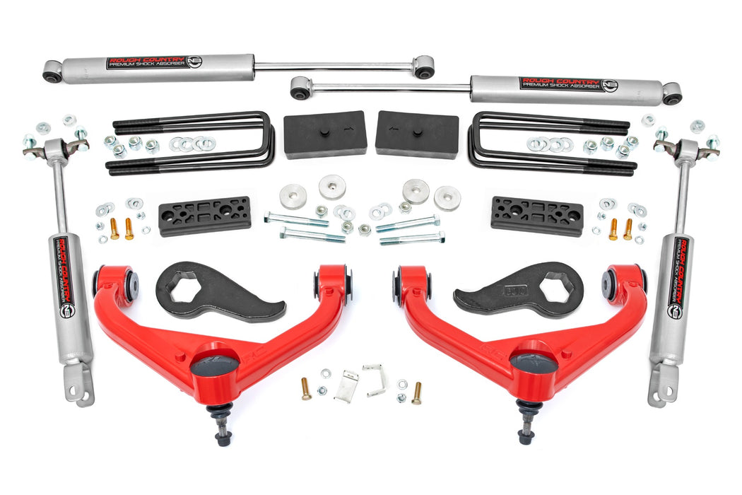 Rough Country 3 Inch Lift Kit - w/ Overloads | Chevy/GMC 2500HD/3500HD (20-25)