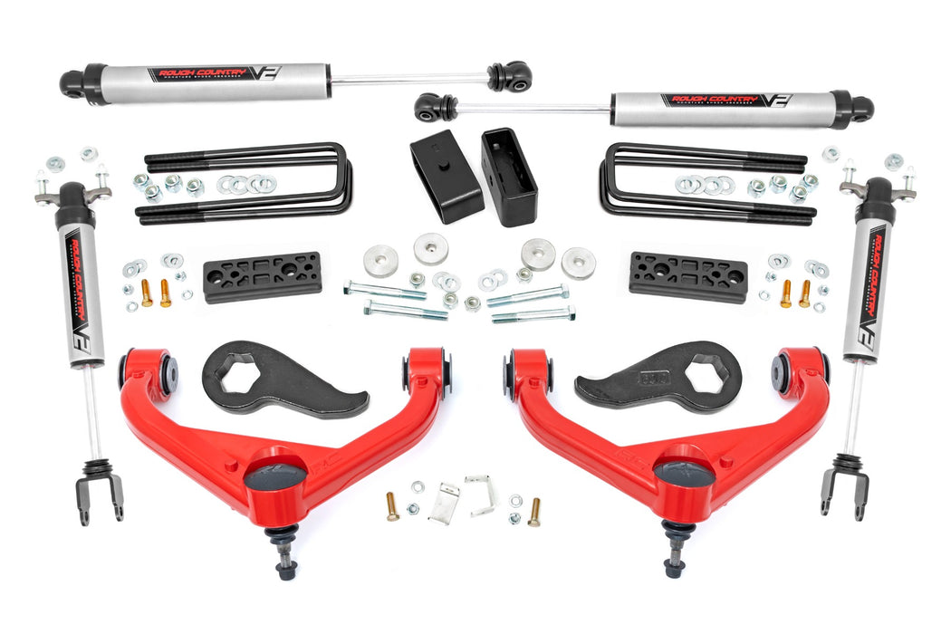 Rough Country 3 Inch Lift Kit - UCAs - V2 | Chevy/GMC Sierra 3500 HD/Silverado 3500 HD (20-25)