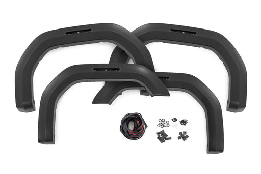 Rough Country Fender Flares, Sport, GCI Carbon Black, GMC Sierra 2500 HD/Sierra 3500 HD (2020-2025), view 2