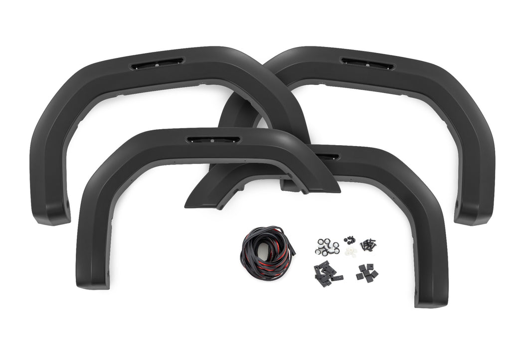 Rough Country Fender Flares - Sport - GXD Sterling Grey Metallic | GMC Sierra 2500 HD/Sierra 3500 HD (20-25)