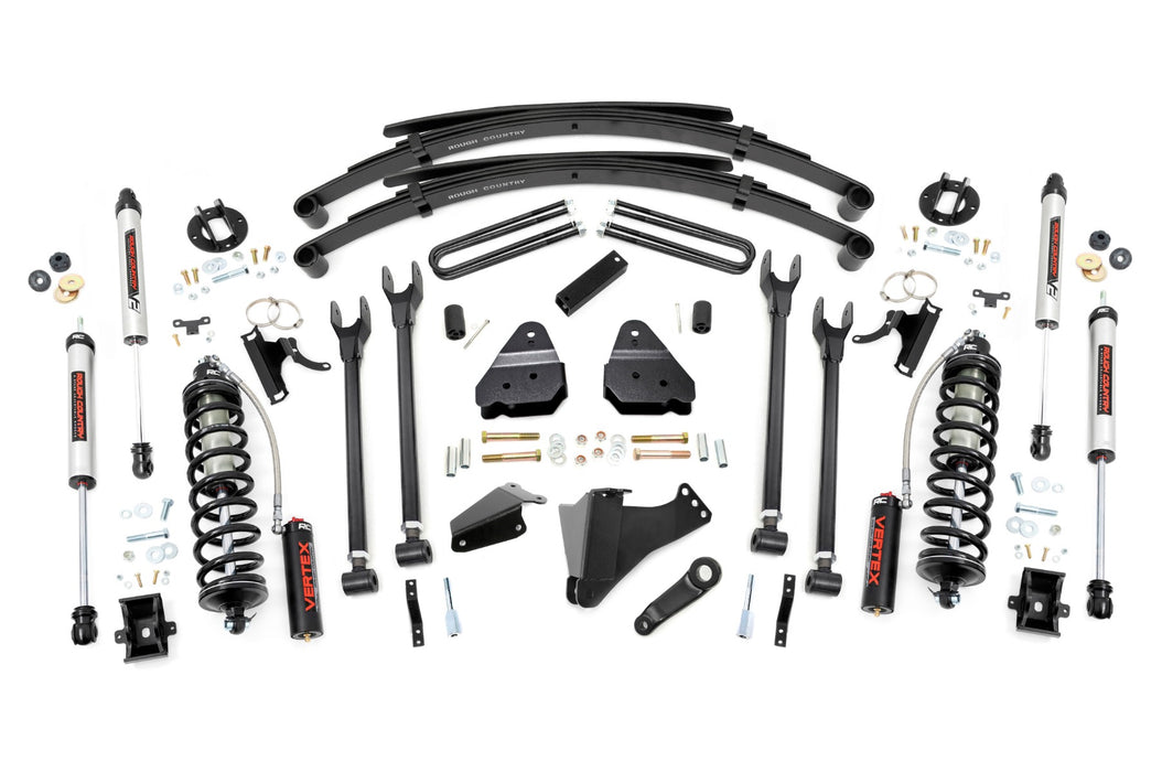 Rough Country 6 Inch Lift Kit - Gas - 4 Link - RR Spring - C/O V2 | Ford F-250/F-350 Super Duty (05-07)