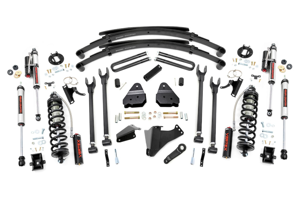 Rough Country 6 Inch Lift Kit - Gas - 4 Link - RR Spring - C/O Vertex | Ford F-250/F-350 Super Duty (05-07)