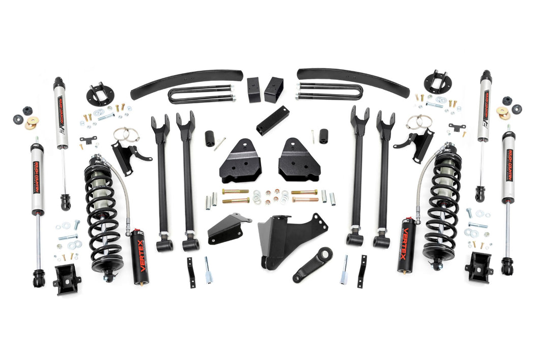 Rough Country 6 Inch Lift Kit - Diesel - 4 Link - OVLDS - C/O V2 | Ford F-250/F-350 Super Duty (05-07)